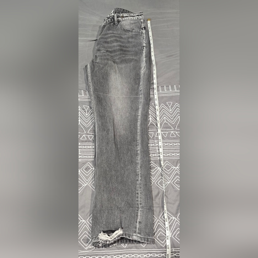 Vervet Kassie Boyfriend Crossover Jeans In Grey Size 26 - Picture 2 of 9